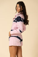 Tie Dye Denim Shorts