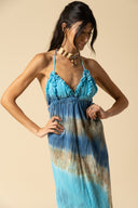 Tie Dye Gauze Maxi Dress