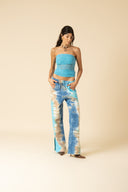 Tie Dye Slit Sweatpants