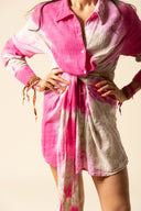 Tie Dye Gauze Mini Dress