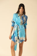 Tie Dye Gauze Mini Dress