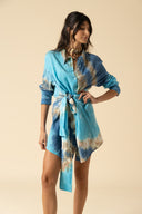 Tie Dye Gauze Mini Dress