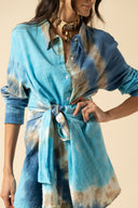 Tie Dye Gauze Mini Dress