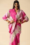 Tie Dye Gauze Oversized Shirt