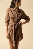 Gauze Mini Dress
