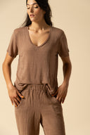 Gauze Slit Pants