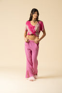 Gauze Slit Pants