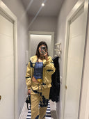 Tie Dye Denim Bomber Jacket