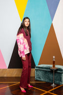 Iridescent Denim Straight Leg