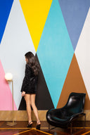 Sequin Velvet Mini Skirt