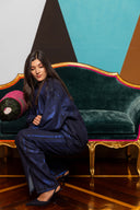 Iridescent Denim Wide Leg