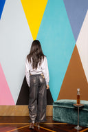 Iridescent Denim Low Waisted Cargos