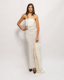 Velvet Strapless Maxi Dress