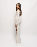 Velvet Longsleeve Maxi Dress
