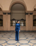 Velvet Longsleeve Maxi Dress