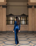 Velvet Longsleeve Maxi Dress