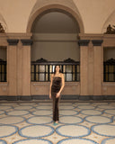 Velvet Strapless Maxi Dress