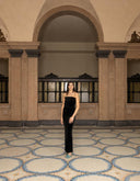 Velvet Strapless Maxi Dress