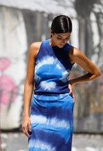 Load image into Gallery viewer, New Dye Maxi Skirt - BLUE TIE DYE
