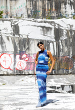 Load image into Gallery viewer, New Dye Maxi Skirt - BLUE TIE DYE
