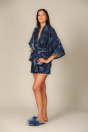 Denim Tie Dye Shorts