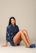 Denim Tie Dye Shorts