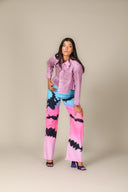 Hand Sprayed Straight Leg